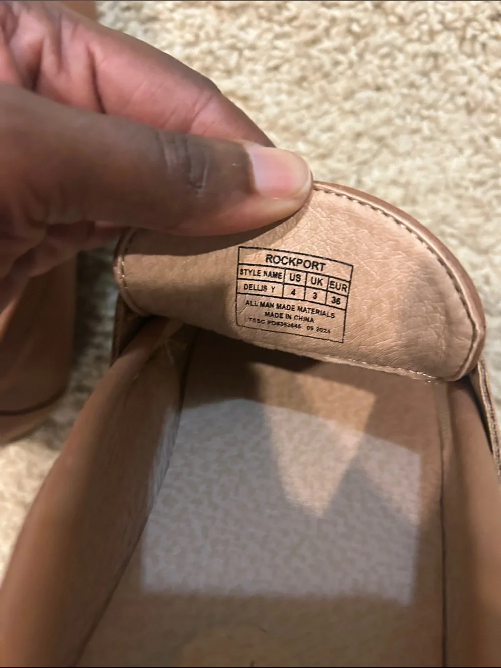 Rockport Men's Tan/Brown Leather Penny Loafers